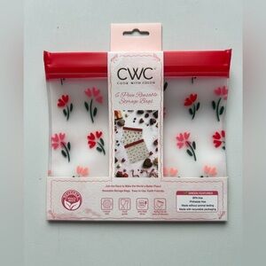 CWC Cook With Color Floral Reusable Storage Bags -
